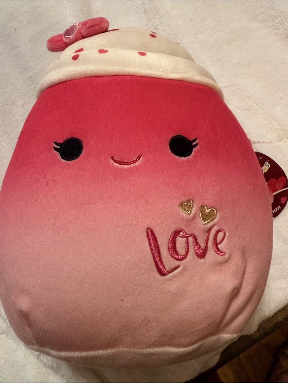 Squishmallows Pink Frappe Drink - Ombre 'Love'